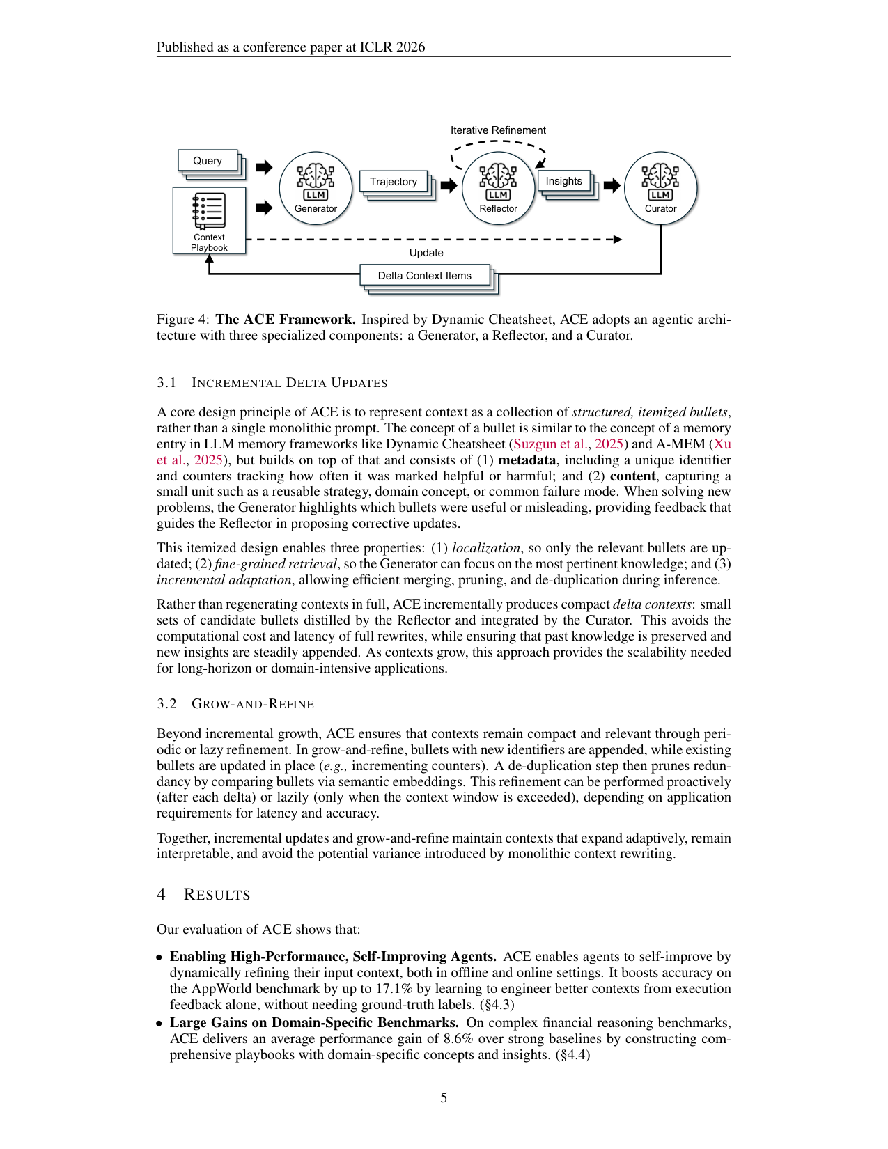 Figure 4:ACE 框架——Generator/Reflector/Curator